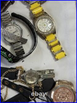 9 Lb Lot Watches Parts/Repair Watch Heads Bands Straps Mixed Brands As-Is Bulk