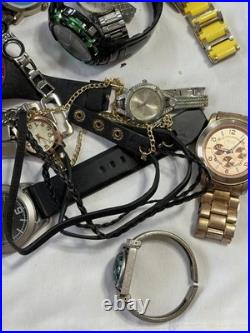 9 Lb Lot Watches Parts/Repair Watch Heads Bands Straps Mixed Brands As-Is Bulk