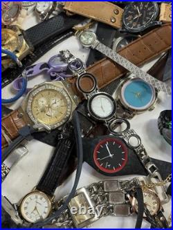 9 Lb Lot Watches Parts/Repair Watch Heads Bands Straps Mixed Brands As-Is Bulk