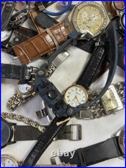 9 Lb Lot Watches Parts/Repair Watch Heads Bands Straps Mixed Brands As-Is Bulk