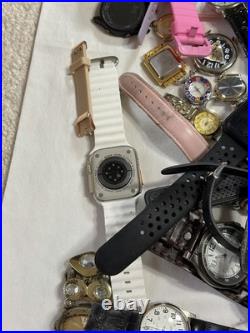 9 Lb Lot Watches Parts/Repair Watch Heads Bands Straps Mixed Brands As-Is Bulk