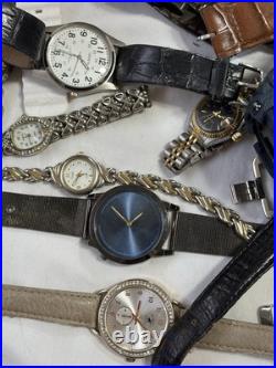 9 Lb Lot Watches Parts/Repair Watch Heads Bands Straps Mixed Brands As-Is Bulk