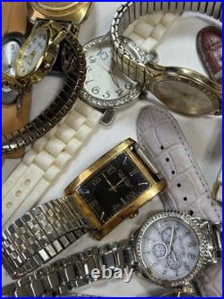 9 Lb Lot Watches Parts/Repair Watch Heads Bands Straps Mixed Brands As-Is Bulk