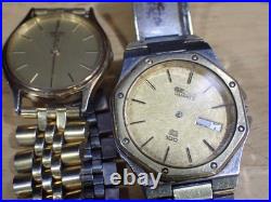 9 Seiko Men's Quartz Wristwatch for Parts or Repair with Some Bands
