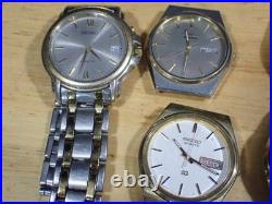9 Seiko Men's Quartz Wristwatch for Parts or Repair with Some Bands