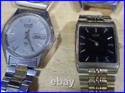 9 Seiko Men's Quartz Wristwatch for Parts or Repair with Some Bands