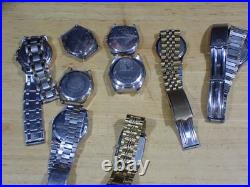 9 Seiko Men's Quartz Wristwatch for Parts or Repair with Some Bands