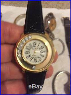 9 Watch Lot Timex Gruen Bulova Helbros Omaga & More For Parts / Repair