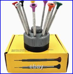 9PCS Watch Screwdriver Set Professional Repair Disassembly Movement Screws Parts
