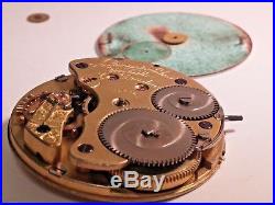 A Lange & Sohne Glashutte Dresden pocket watch movement for parts/repair, serial