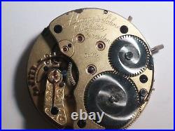 A Lange & Sohne Glashutte Dresden pocket watch movement for parts/repair, serial