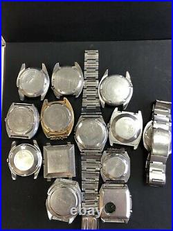A Lot Of 13 Watches Vintage SEIKO automatic For Repair Or As Parts R15