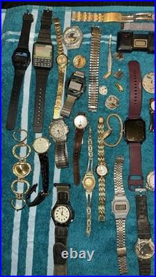 A Lot Of Watches For Parts Or Repair