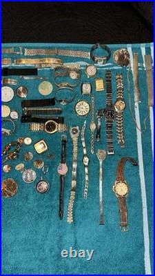 A Lot Of Watches For Parts Or Repair