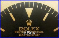AGED Rolex #5500 SUPER PRECISION EXPLORER Tropical Repaired Dial + Hand-Set