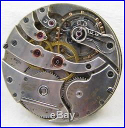 Antique 16s Agassiz 21j 21 Jewel Swiss Pocket Watch Movement Parts Repair