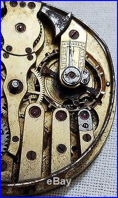 Antique High Grade Swiss Pocket Watch Movement Parts Repair
