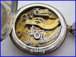 Antique Sterling Silver 16s Waltham Chronograph Pocket Watch Parts Repair