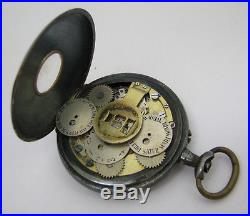 Antique Swiss Calend Calendar Digital Read Pocket Watch Parts Repair