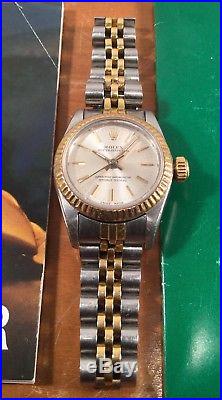 AS IS Genuine Rolex Oyster 1980's Ladies 18K Yellow Gold Watch Parts Repair Real