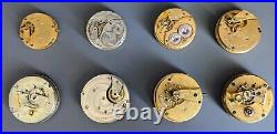 American Pocket Watch Movement Lot For parts or repair