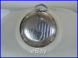 American Waltham Fancy Dial 6 Size Stainless Steel Pocket Watch For Parts/repair