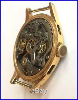 Angelus Caliber 217 Movement And Dial For Parts Or Repair And Case Frame