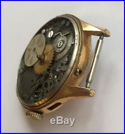Angelus Caliber 217 Movement And Dial For Parts Or Repair And Case Frame