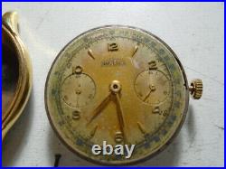 Angelus watch vintage chronograpf working and case parts or repair