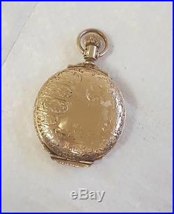 Antiq. Columbus Circa 1891 Gold Filled Pocket Watch Full Hunter 18s Parts/repair