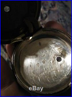 Antique 18th century Key Wind Pocket Watch Gerrard London Silver parts/repair NW