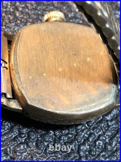 Antique 1903 Waltham Mechanical Watch Hand Painted Porcelain Dial Parts/Repair