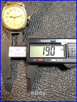 Antique 1903 Waltham Mechanical Watch Hand Painted Porcelain Dial Parts/Repair