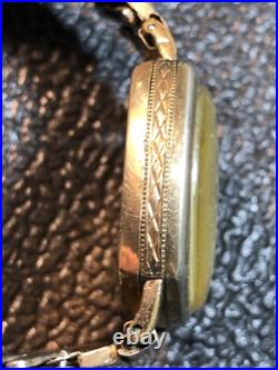 Antique 1903 Waltham Mechanical Watch Hand Painted Porcelain Dial Parts/Repair