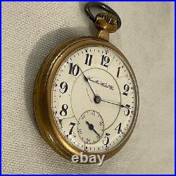 Antique 21 Jewels Hamilton Watch Company Railroad Pocket Watch for Parts/Repair