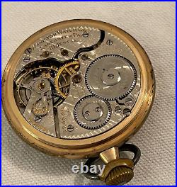 Antique 21 Jewels Hamilton Watch Company Railroad Pocket Watch for Parts/Repair