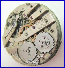 Antique 31.42mm VACHERON & CONSTANTIN Pocket Watch Movement Gold Gears REPAIR
