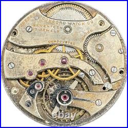 Antique 38mm Concord Mechanical Pocket Watch Movement Swiss Made for Repair