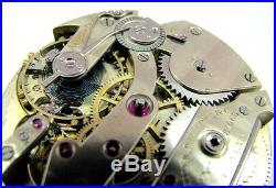 Antique 42.3mm High Grade 1889 PATEK PHILIPPE Pocket Watch Movement Dial REPAIR