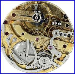 Antique 44mm Chronograph Pocket Watch Movement Swiss High Grade for Repair Antique 44mm Chronograph Pocket Watch Movement Swiss High Grade for Repair