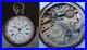 Antique 53mm Swiss Pocket Watch THE ASCOT Chronograph 935 Silver Parts or Repair
