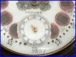 Antique Automobile Regulateur Depose Pocket Watch For Repair Or Parts