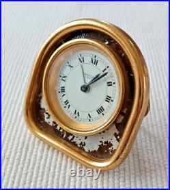Antique Cartiel Travel Alarm Clock Watch For Repair/parts