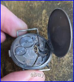 Antique Cyma WWI Trench Watch 7J Base Metal Round Wire Lugs For Parts/Repair