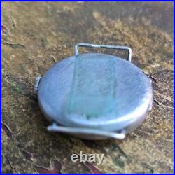 Antique Cyma WWI Trench Watch 7J Base Metal Round Wire Lugs For Parts/Repair