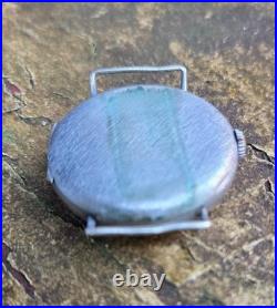 Antique Cyma WWI Trench Watch 7J Base Metal Round Wire Lugs For Parts/Repair