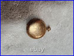 Antique Hampton Dueber Pocket Watch Brass Floral 5891374 Parts Repair