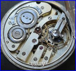 Antique High Grade Swiss Pocket Watch Parts/Repair Spiral Breguet Chaton 52mm