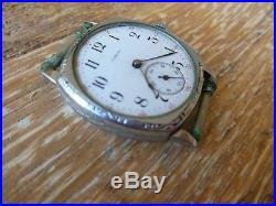 Antique Illinois Springfield Men's Wristwatch 11 Jewels #2062027- Parts/repair
