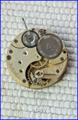 Antique Omega 28.4mm Enamel Dial Pocket Watch Movement For Parts/repair